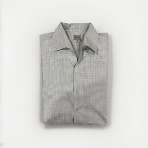 SAMUELSOHN CONTEMPORARY MENS CASUAL BUTTON SHIRT 17.5/XL GREAT CONDITION!